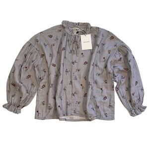NWT The New Society Olivia Donna Flower Blouse Size 14